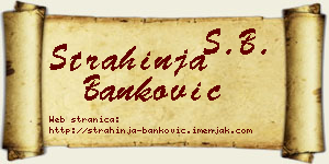 Strahinja Banković vizit kartica